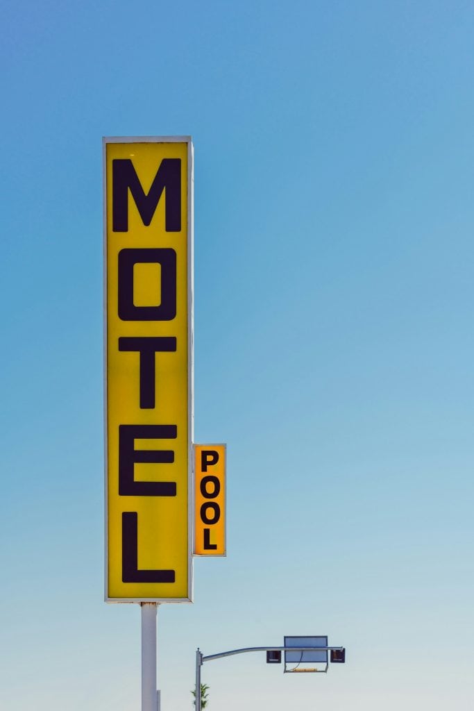 Motel billboard